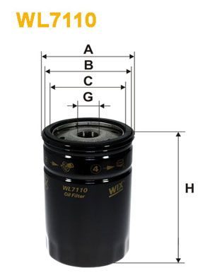 Оливний фільтр WIX FILTERS WL7110