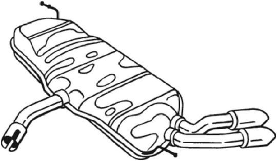 Глушник BOSAL 233493 - zapix