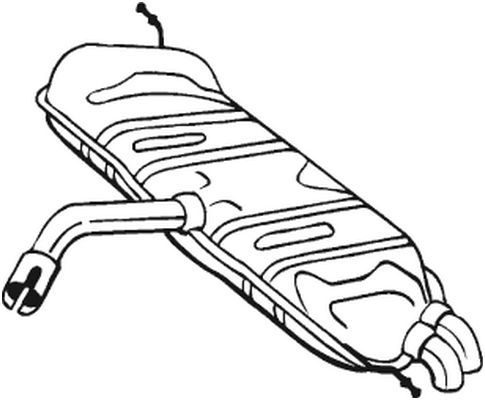 Глушник BOSAL 233723 - zapix