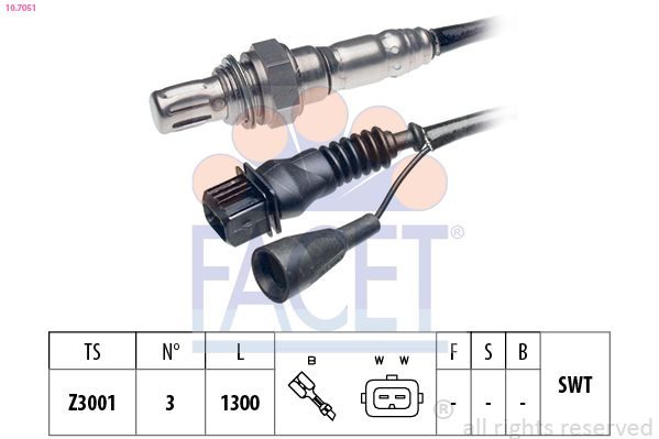 Кисневий датчик FACET 107051 - zapix