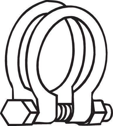 Хомут (скоба) глушника BOSAL 250362 - zapix
