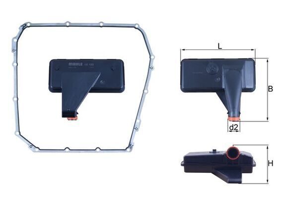 Фільтр АКПП MAHLE HX185D - zapix
