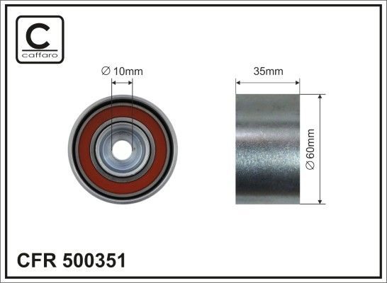 Обвідний ролик ГРМ CAFFARO 500351 - zapix