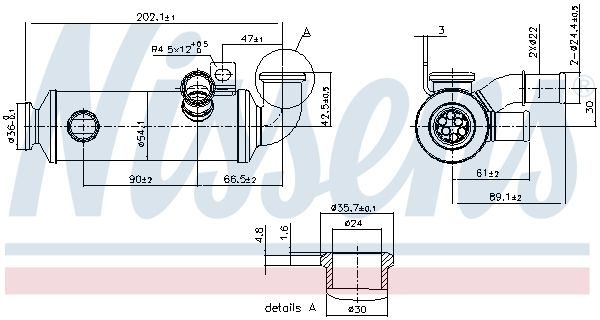 Радіатор EGR NISSENS 989274 - zapix