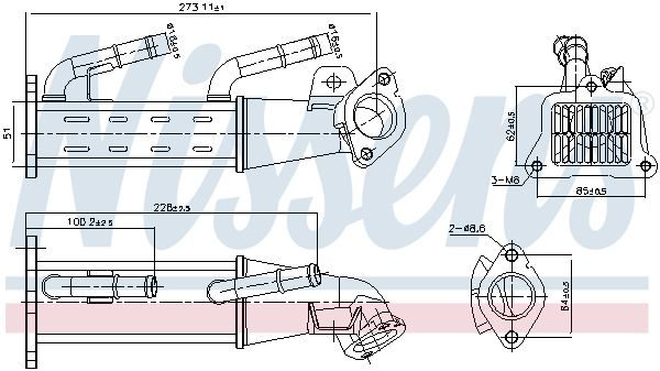 Радіатор EGR NISSENS 989404 - zapix