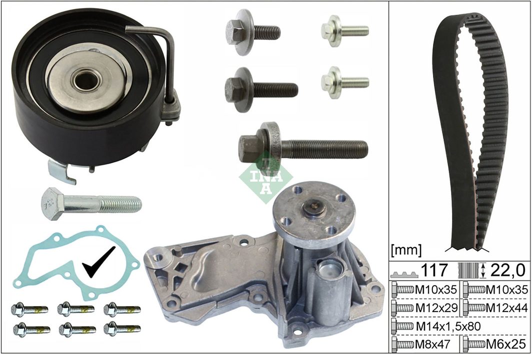 Комплект ременя ГРМ SCHAEFFLER INA 530049530 - zapix