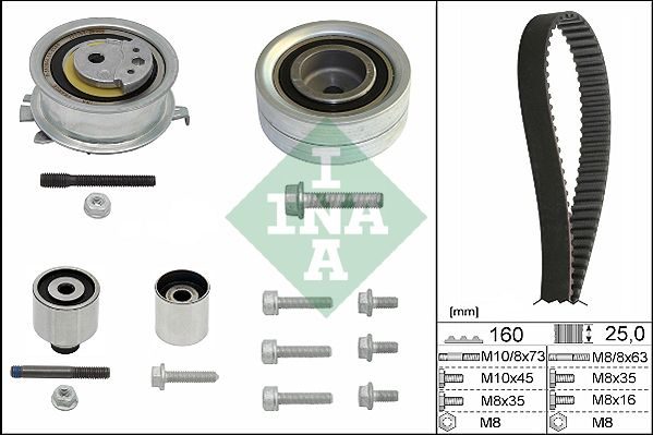 Комплект ременя ГРМ SCHAEFFLER INA 530055010 - zapix