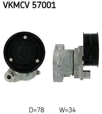 Натяжний пристрій ременя поліклінового SKF VKMCV57001 - zapix
