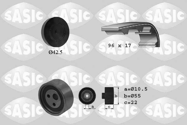 Комплект ременя ГРМ SASIC 1754003 - zapix