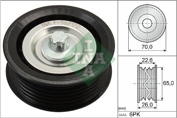 Обвідний ролик ременя приводного SCHAEFFLER INA 532053110 - zapix