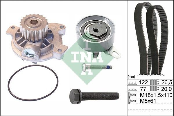 Комплект ременя ГРМ SCHAEFFLER INA 530040630 - zapix