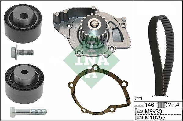Комплект ременя ГРМ SCHAEFFLER INA 530044631 - zapix