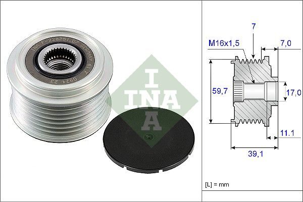 Муфта генератора SCHAEFFLER INA 535005310 - zapix