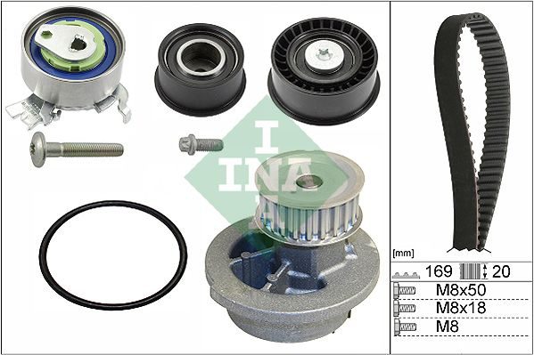 Комплект ременя ГРМ SCHAEFFLER INA 530007830 - zapix