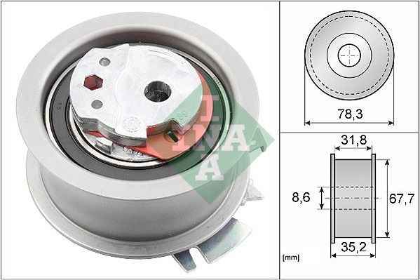 Натяжний ролик ГРМ SCHAEFFLER INA 531062830 - zapix