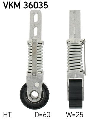 Натяжний пристрій ременя поліклінового SKF VKM36035 - zapix