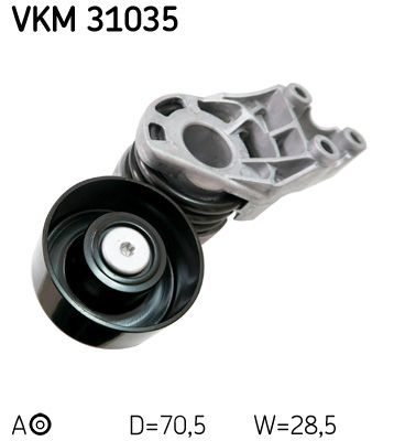 Натяжний пристрій ременя поліклінового SKF VKM31035 - zapix