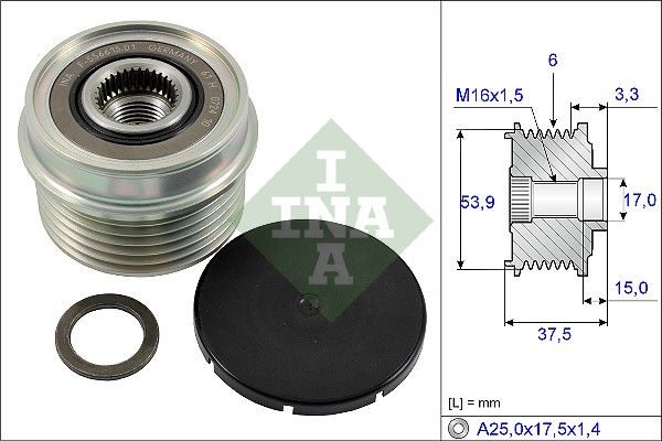 Муфта генератора SCHAEFFLER INA 535022310 - zapix