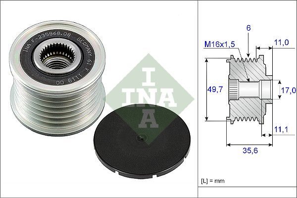 Муфта генератора SCHAEFFLER INA 535008610 - zapix