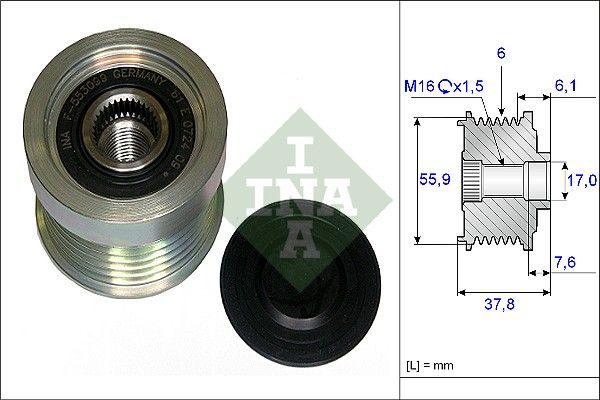 Муфта генератора SCHAEFFLER INA 535007210 - zapix