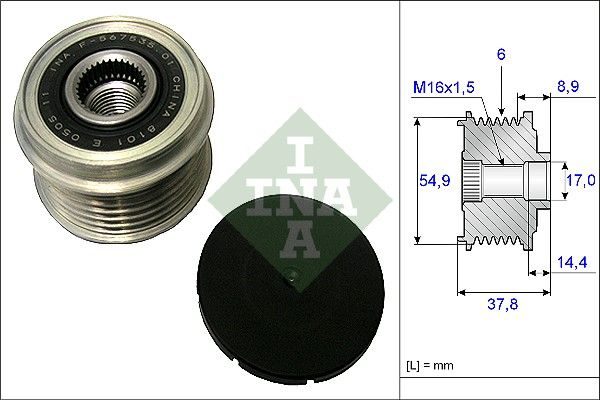 Муфта генератора SCHAEFFLER INA 535021710 - zapix