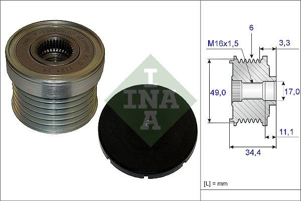 Муфта генератора SCHAEFFLER INA 535018310 - zapix