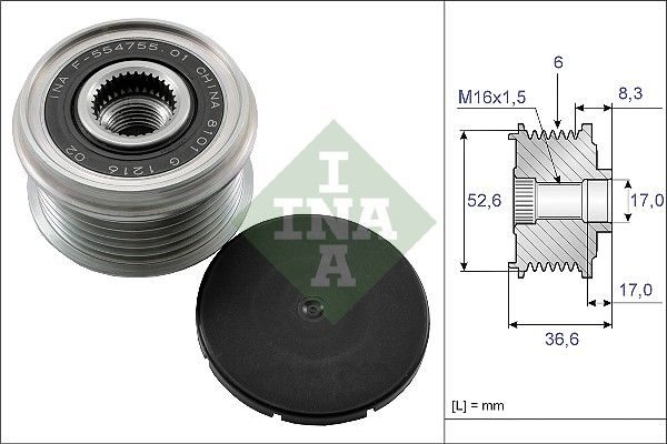 Муфта генератора SCHAEFFLER INA 535013710 - zapix