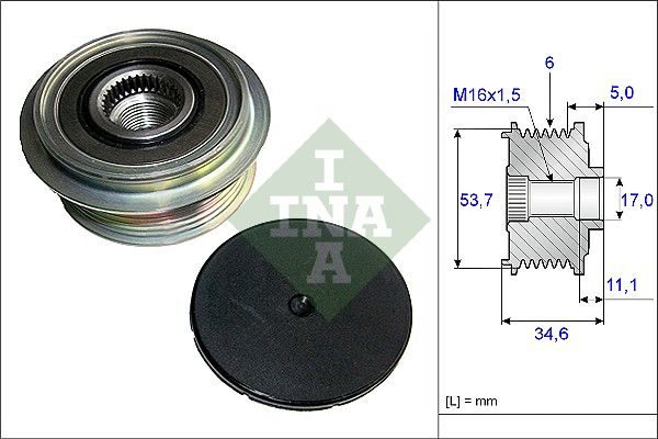 Муфта генератора SCHAEFFLER INA 535012510 - zapix