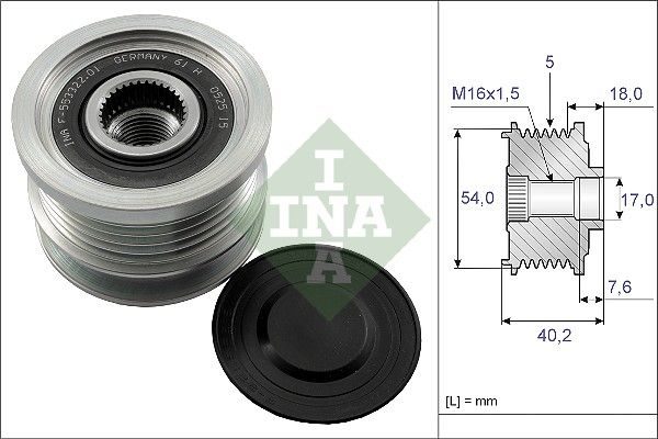 Муфта генератора SCHAEFFLER INA 535014310 - zapix
