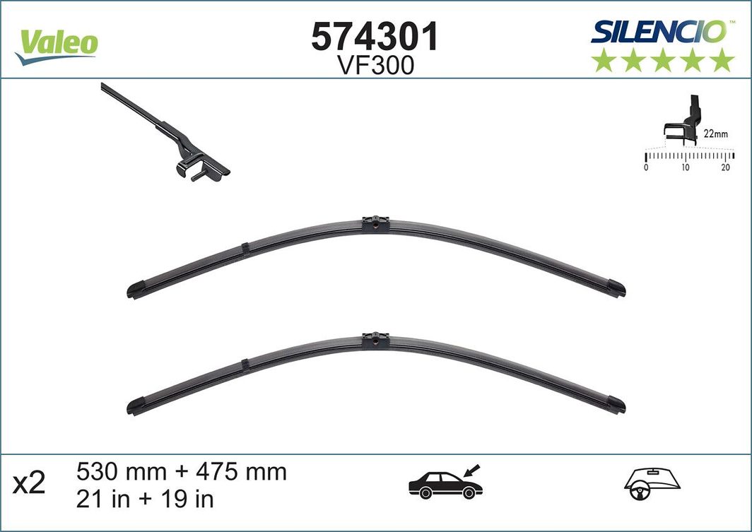 Щітка склоочисника VALEO 574301 - zapix