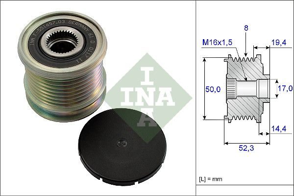 Муфта генератора SCHAEFFLER INA 535011110 - zapix