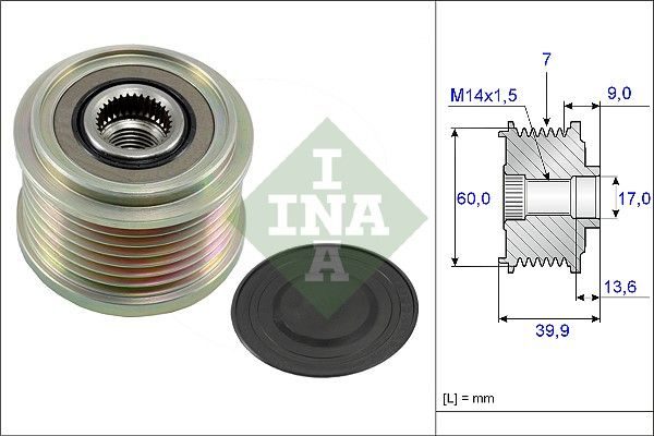 Муфта генератора SCHAEFFLER INA 535021510 - zapix