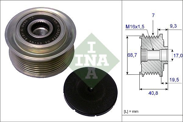 Муфта генератора SCHAEFFLER INA 535007910 - zapix