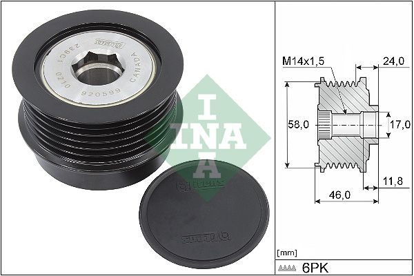 Муфта генератора SCHAEFFLER INA 535035510 - zapix