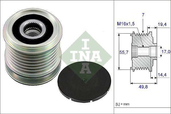 Муфта генератора SCHAEFFLER INA 535016510 - zapix