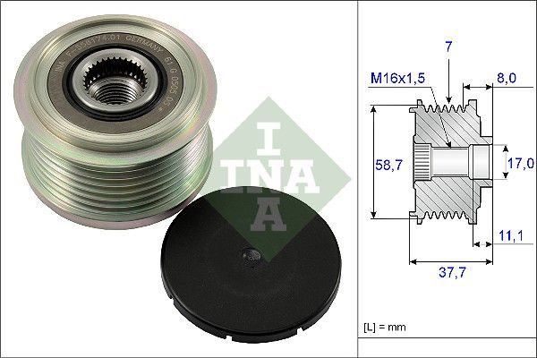 Муфта генератора SCHAEFFLER INA 535012810 - zapix