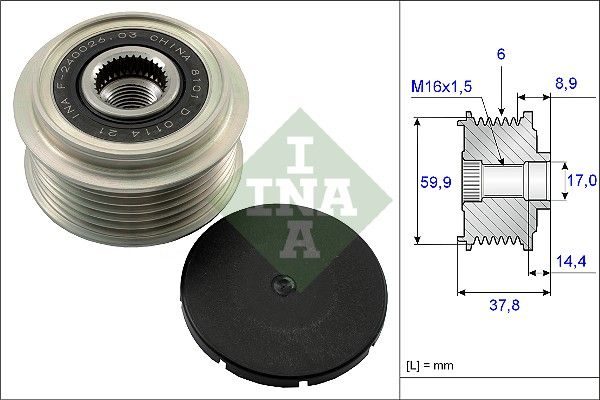 Муфта генератора SCHAEFFLER INA 535013510 - zapix