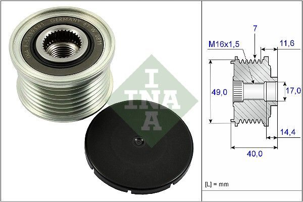 Муфта генератора SCHAEFFLER INA 535025410 - zapix