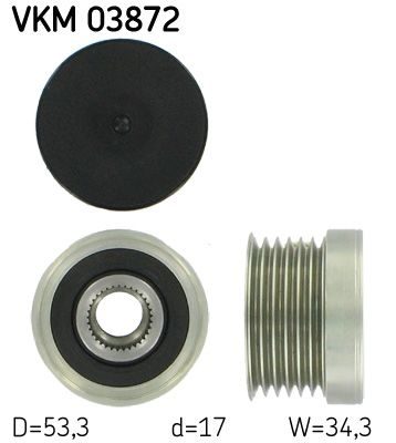 Муфта генератора SKF VKM03872 - zapix