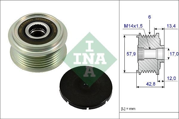 Муфта генератора SCHAEFFLER INA 535024010 - zapix