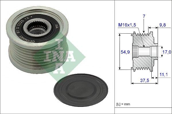 Муфта генератора SCHAEFFLER INA 535023510 - zapix
