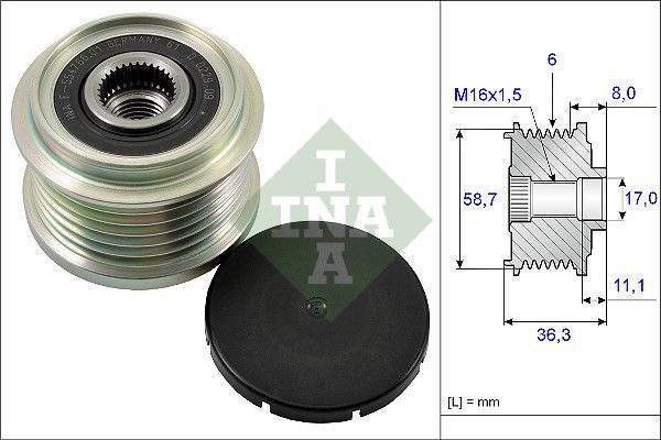 Муфта генератора SCHAEFFLER INA 535016010 - zapix