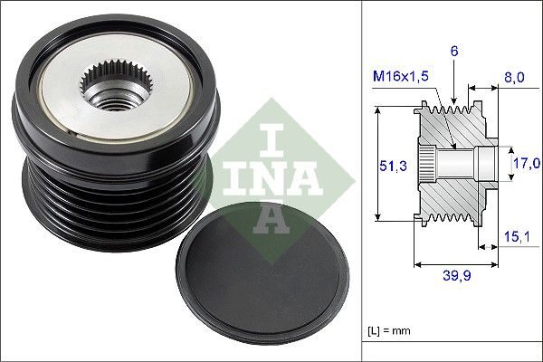 Муфта генератора SCHAEFFLER INA 535025210 - zapix