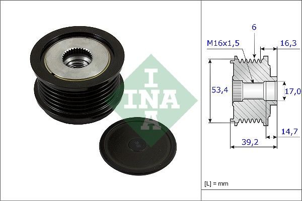 Муфта генератора SCHAEFFLER INA 535023610 - zapix
