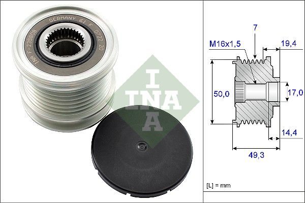 Муфта генератора SCHAEFFLER INA 535014010 - zapix
