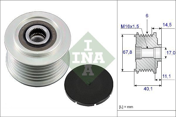 Муфта генератора SCHAEFFLER INA 535005210 - zapix