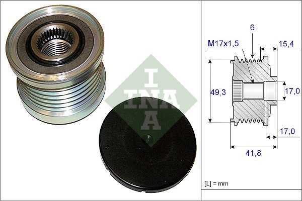 Муфта генератора SCHAEFFLER INA 535019310 - zapix