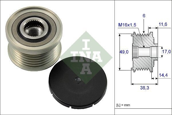 Муфта генератора SCHAEFFLER INA 535012710 - zapix