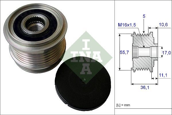 Муфта генератора SCHAEFFLER INA 535016110 - zapix