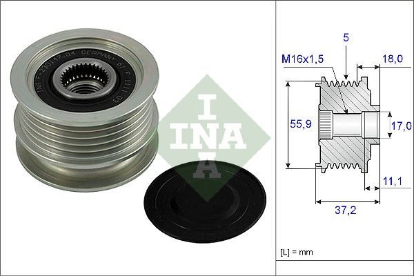 Муфта генератора SCHAEFFLER INA 535001810 - zapix